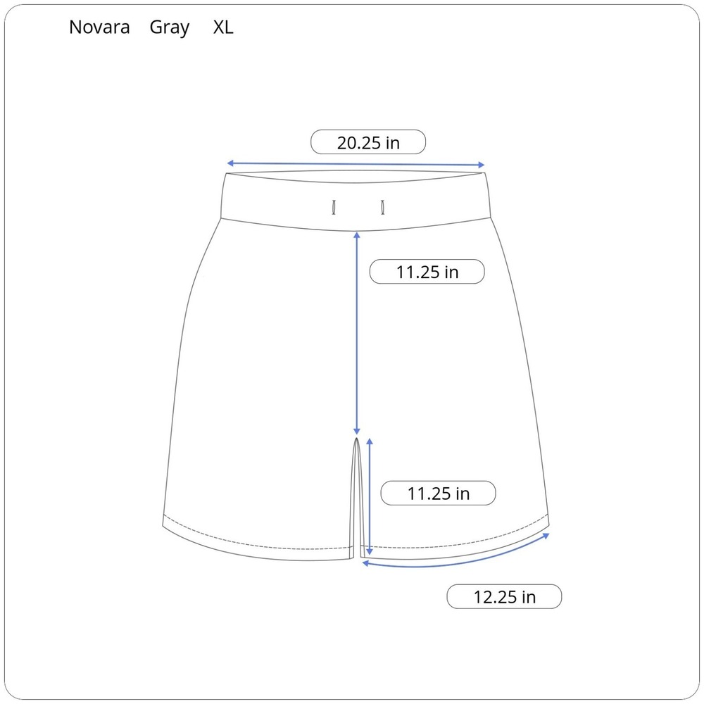 Novara Mens XL Gray Woven Nylon Ripstop Stretch Zip Pocket Biking Cycling Shorts - Picture 3 of 11